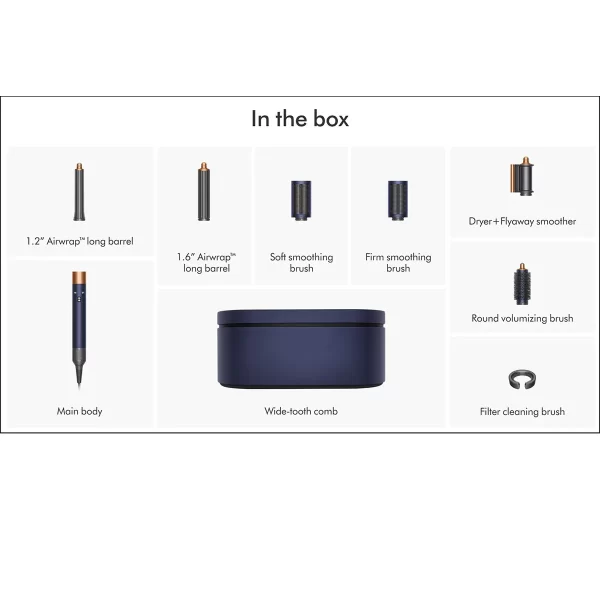 Dyson Airwrap multi styler and dryer StraightWavy Prussian Blue Rich Copper 010